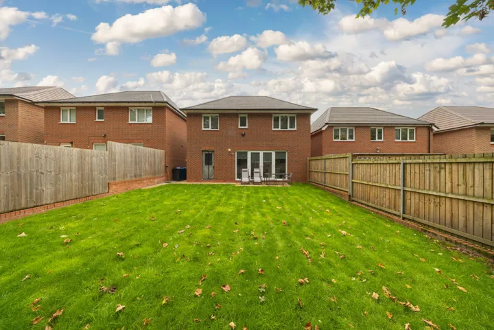 Rear garden at Lambert Meadow, Tyldesley M29 8SJ