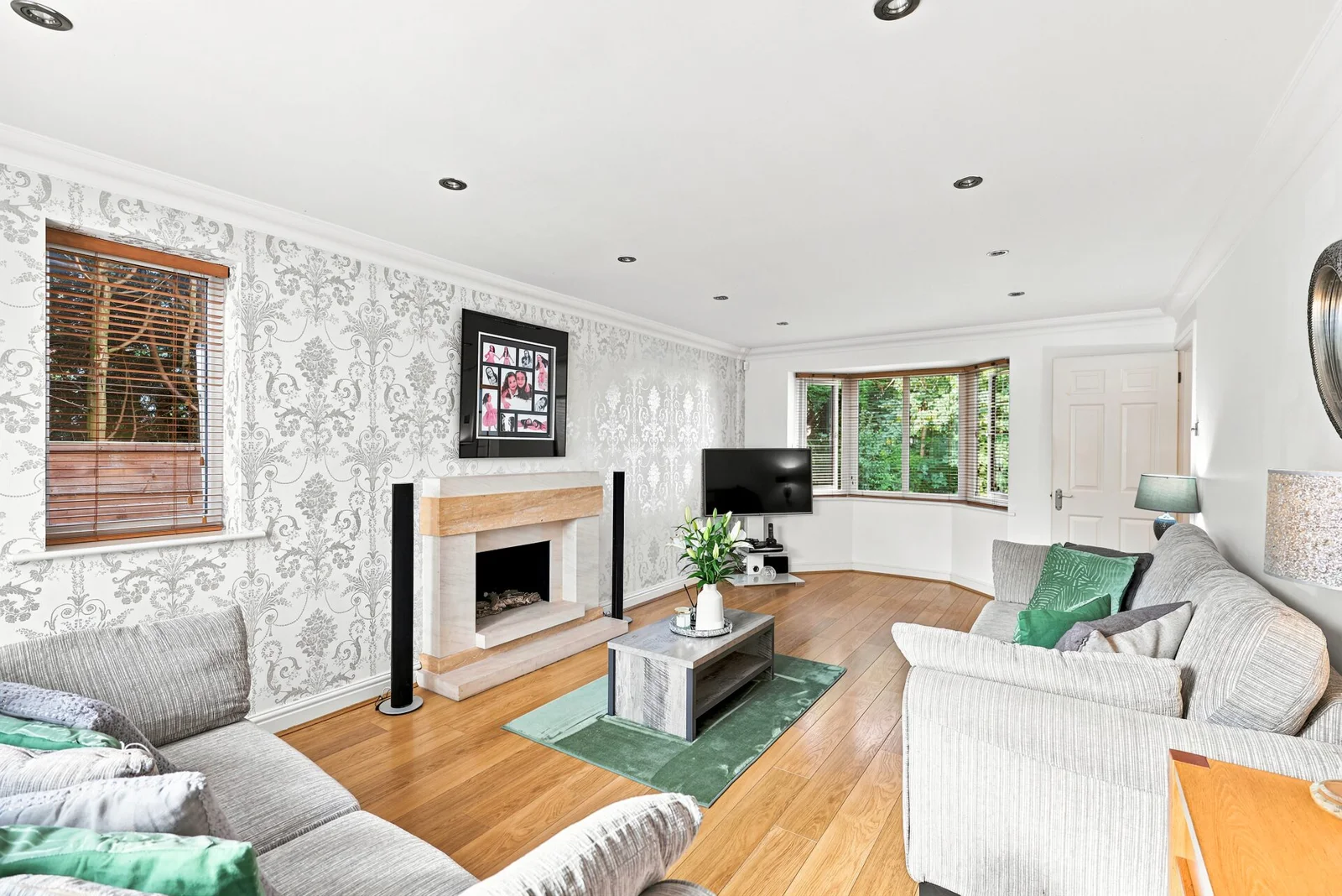 Living room at Portside Close, Boothstown M28 1YY