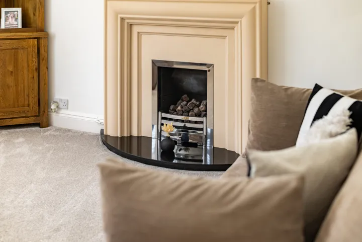Living room detail at Thorns Villa Gardens, Boothstown M28 1UT