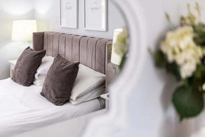 Bedroom detail at Thorns Villa Gardens, Boothstown M28 1UT